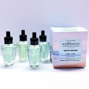 Bath & Body Works ENDLESS WEEKEND Wallflowers Home Fragrance Refill,0.8 oz( 4)